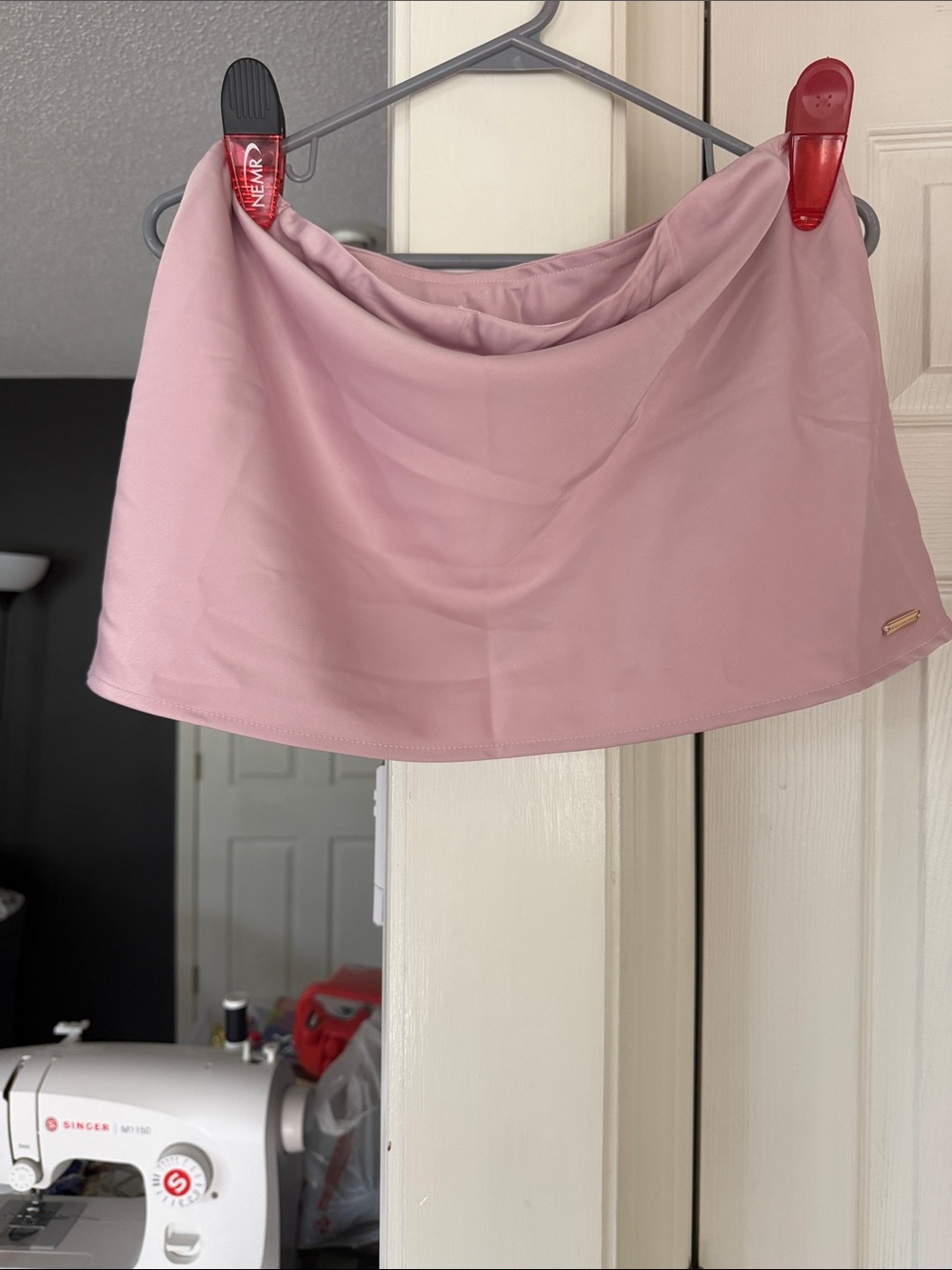 Missguided Dusty Pink Skater Skirt